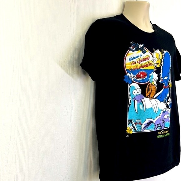 The Simpsons - Island Of Dr Hibbert Tree House Of Horror Graphic T Shirt Large - Picture 4 of 8